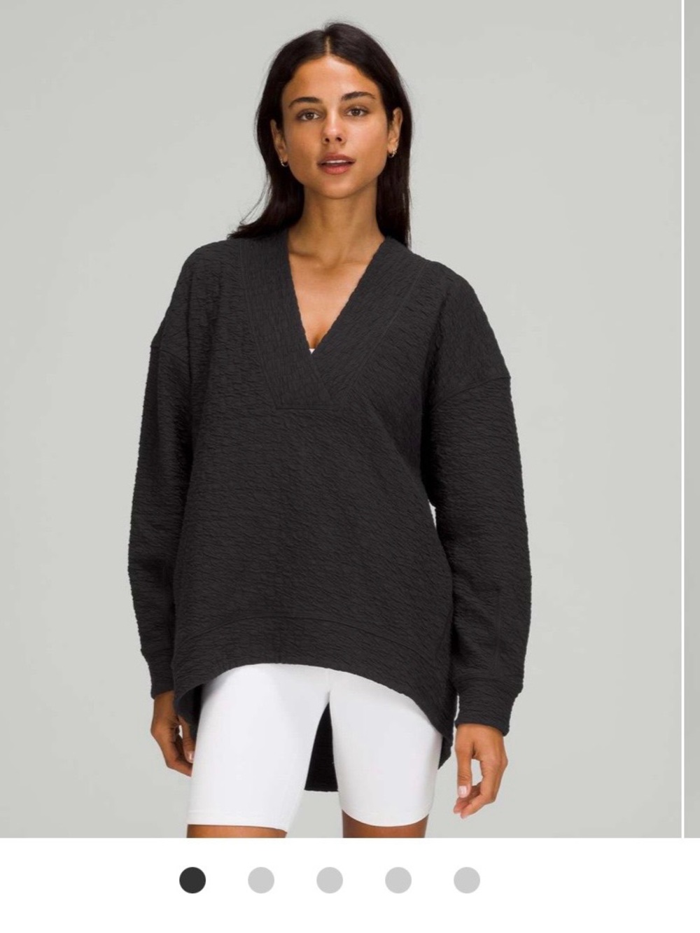 Lululemon Rippled V-Neck Pullover - Picture 4 of 5